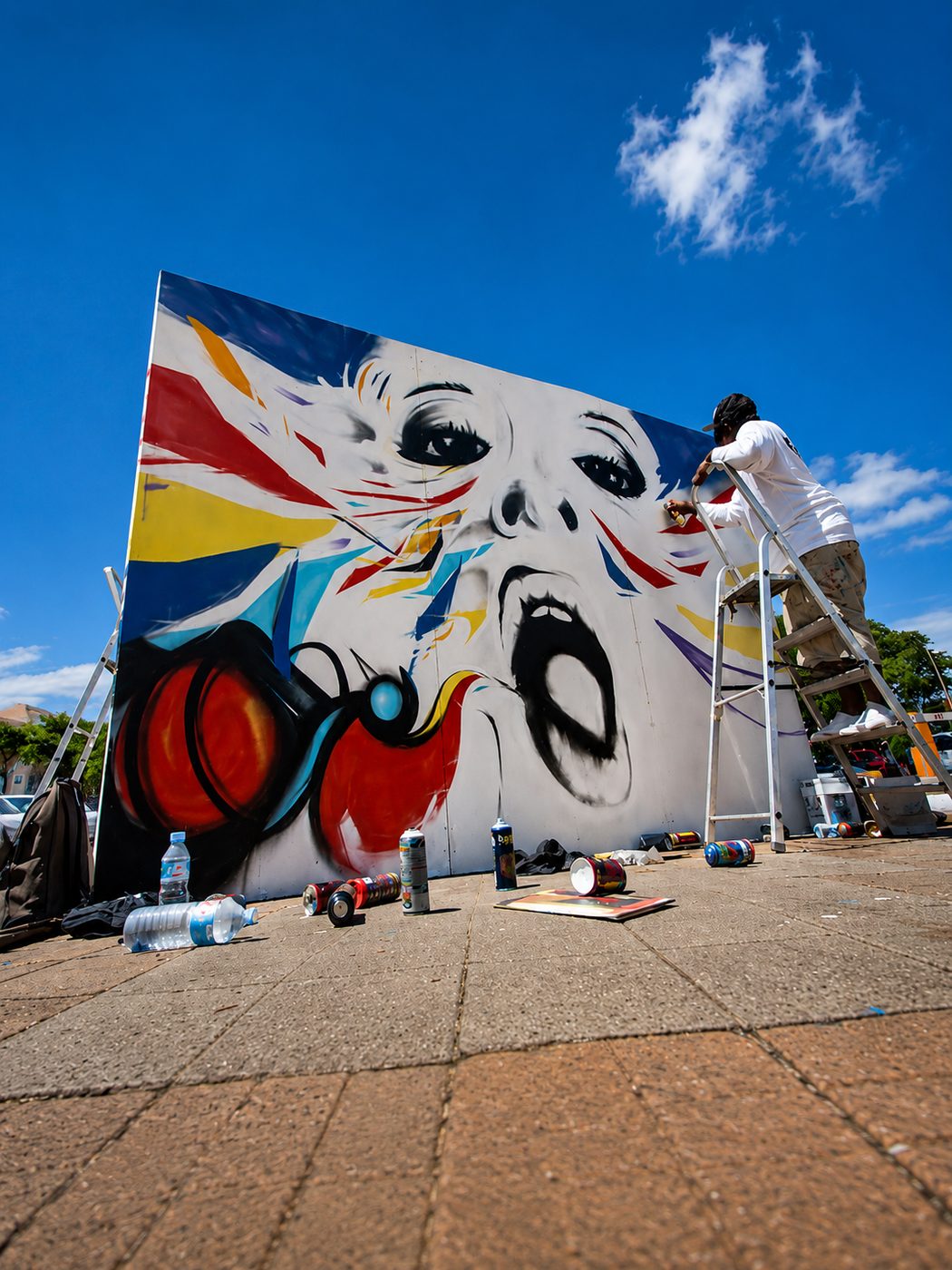 Patrice Olivier Acardy, graffiti et live painting