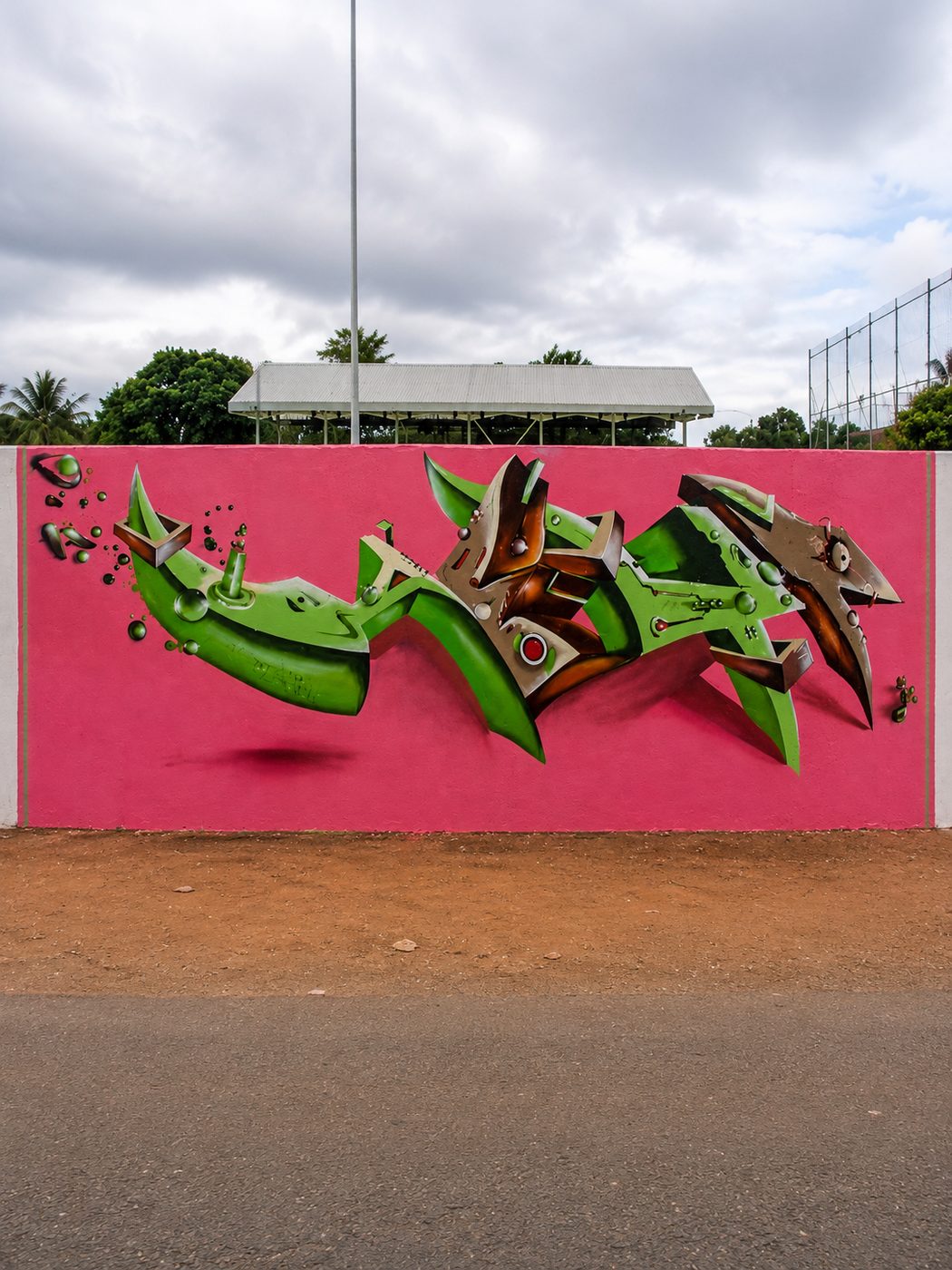 Heype, fresque murale, détail 1