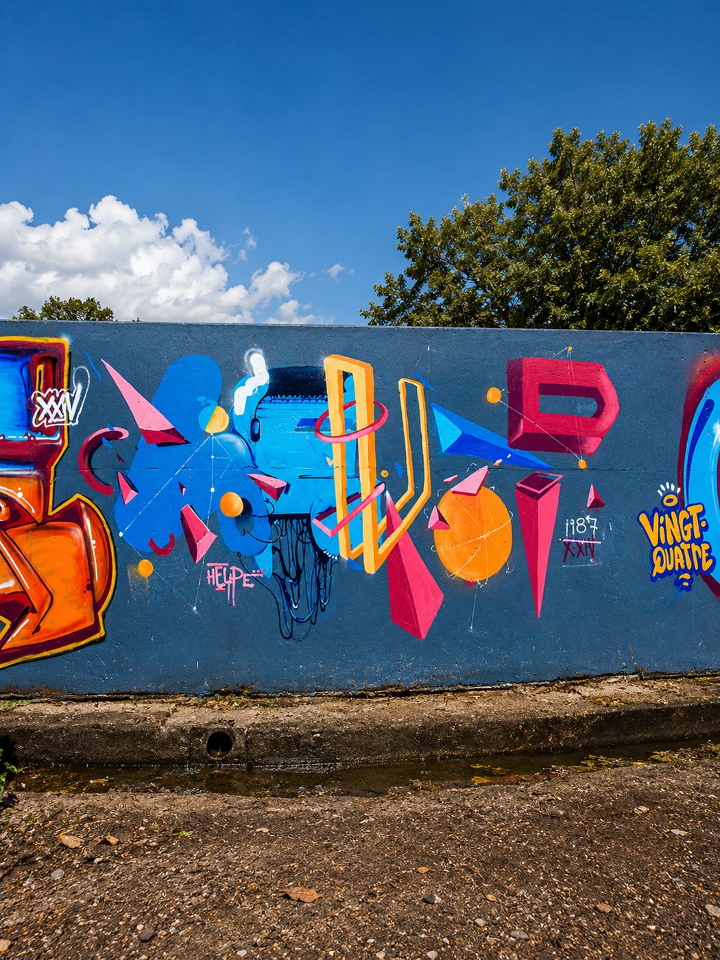Heype, fresque murale, détail 2