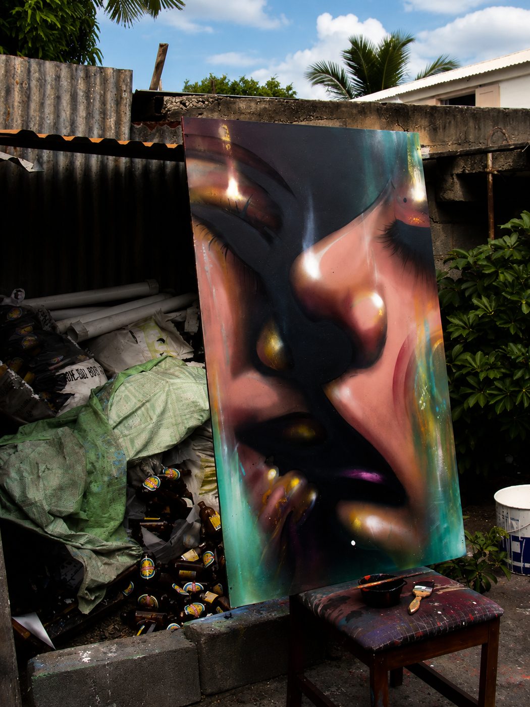 Heype, fresque murale, détail 3