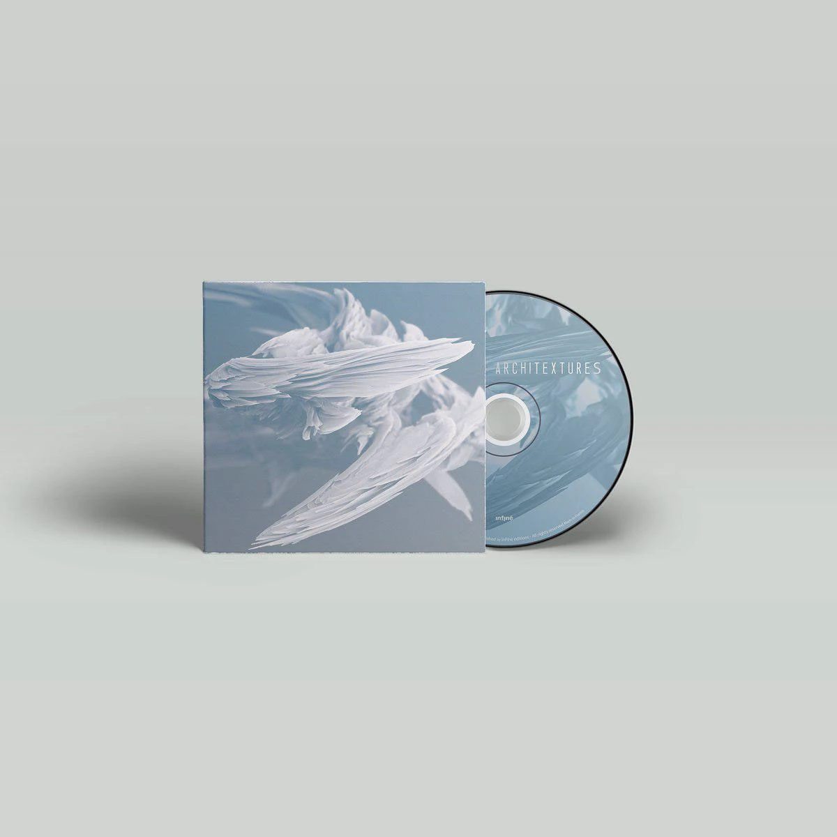 Pochette CD « Architextures » de The Wanderer, identité visuelle IQB7 pour InFiné